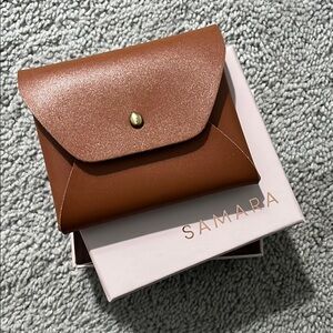 SAMARA Brown faux leather Wallet